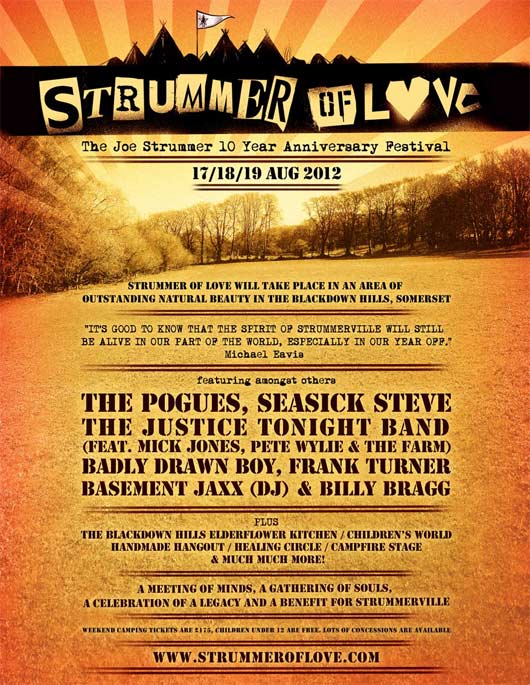 Sean McGowan to open Strummer of Love Festival