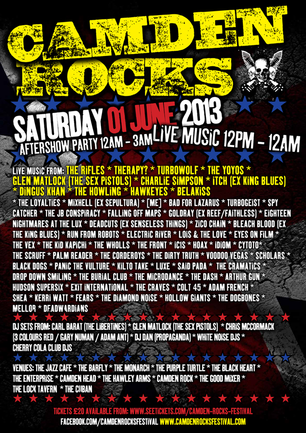 CAMDEN ROCKS FESTIVAL PREVIEW