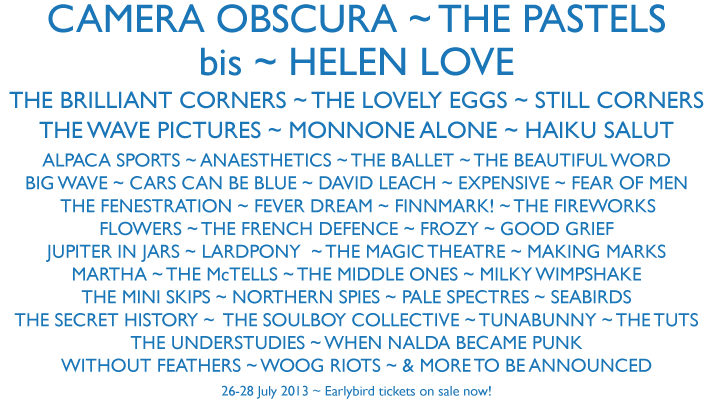 Helen Love, The Wave Pictures and The Lovely Eggs among additions for Indietracks