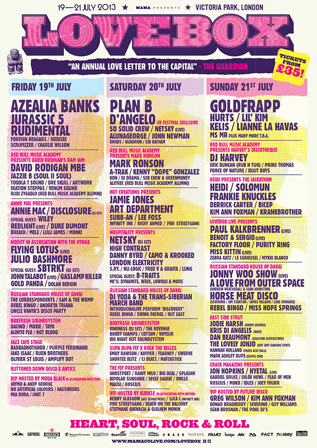 Lovebox 2013 Preview