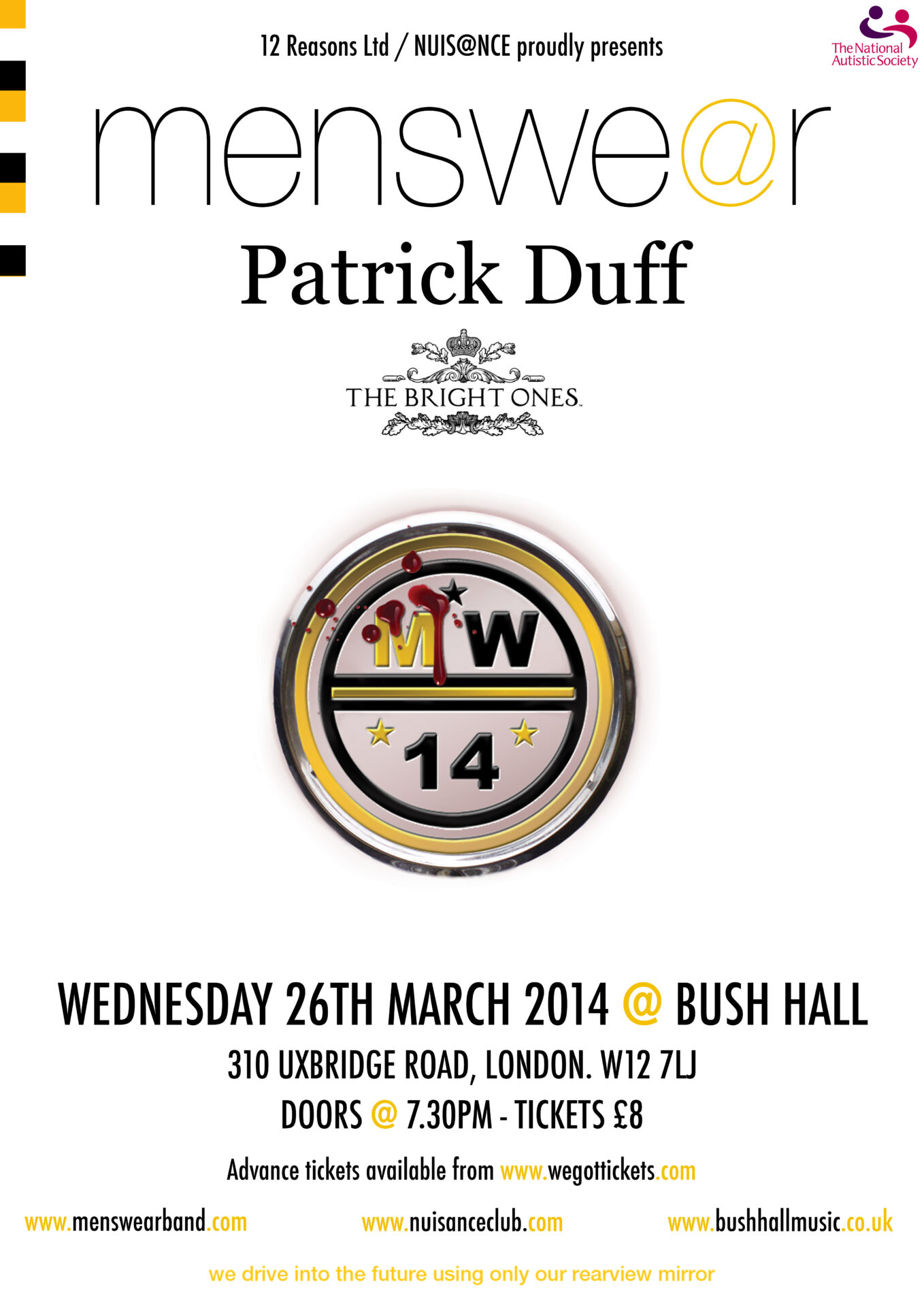 Johnny Dean rejuvenates Menswe@r for Nuis@nce night in London on 26th March 2014