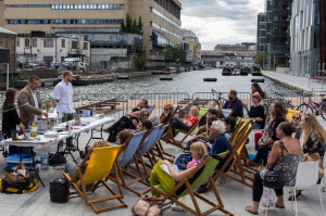 Open Air Weekender West in partnership with Jihlava IDFF - The Floating Cinema, Paddington, 16th and 17th August 25 Photo by Hydar Dewachi
