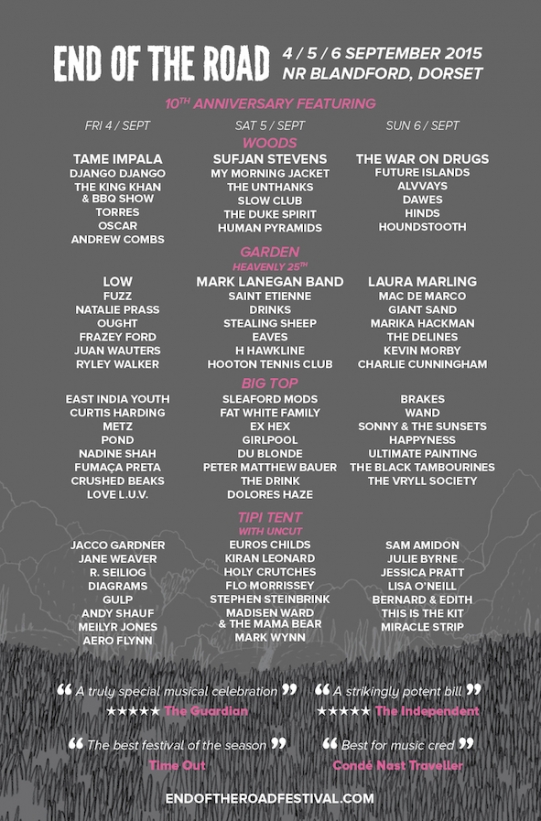 NEWS: End Of The Road day splits announced! 1