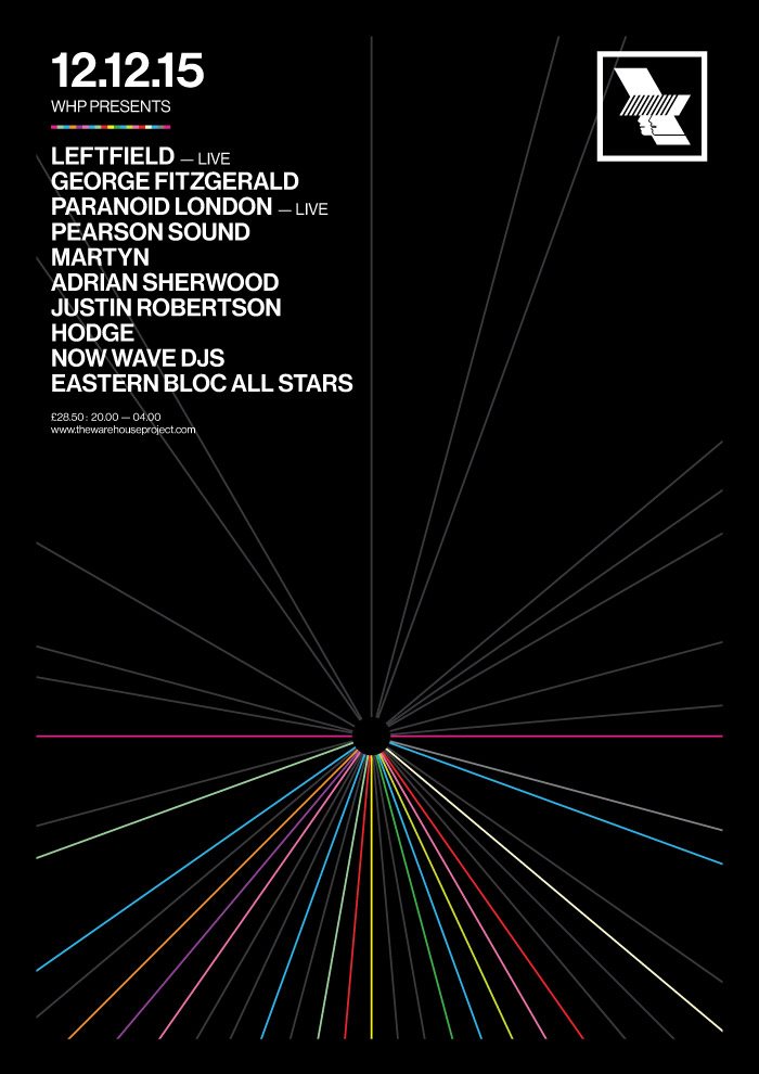 PREVIEW:  Leftfield, Warehouse Project, Manchester