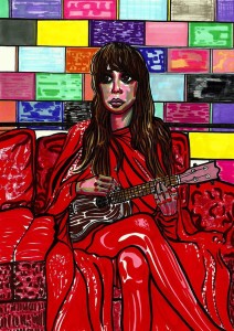 kat kon illustion of Teri Gender Bender of Le Butcherettes