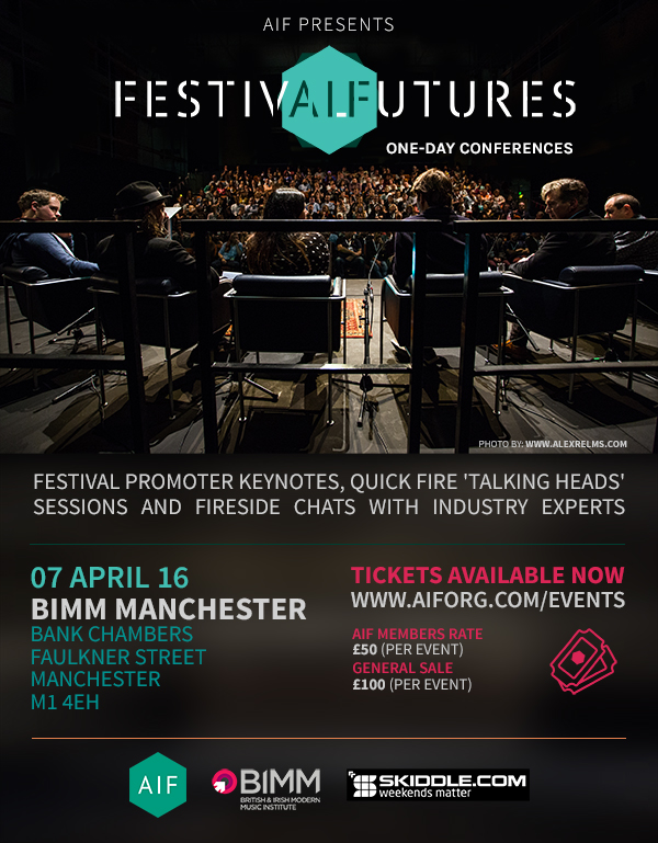NEWS:  AIF Presents Festival Futures Conferences in Brighton & Manchester