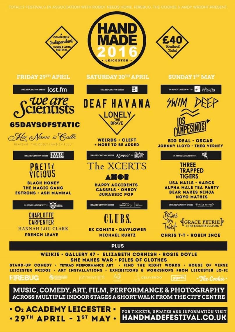 NEWS:  Handmade Festival 2016 confirms more names