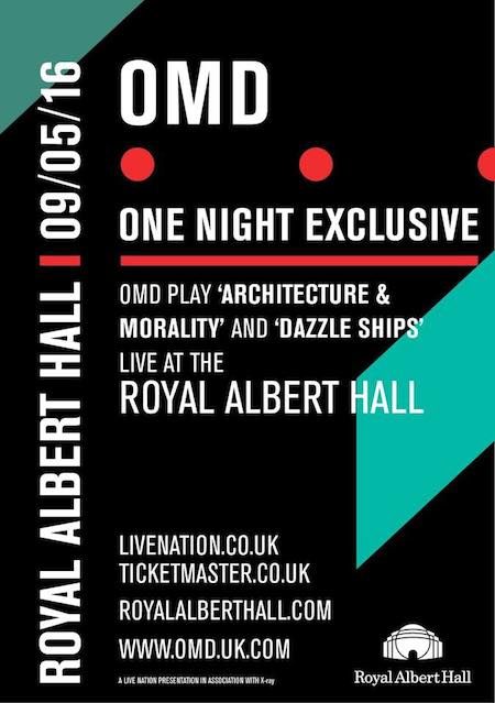 OMD - Architecture & Morality and Dazzle Ships Live - Royal Albert Hall, London 09/05/16