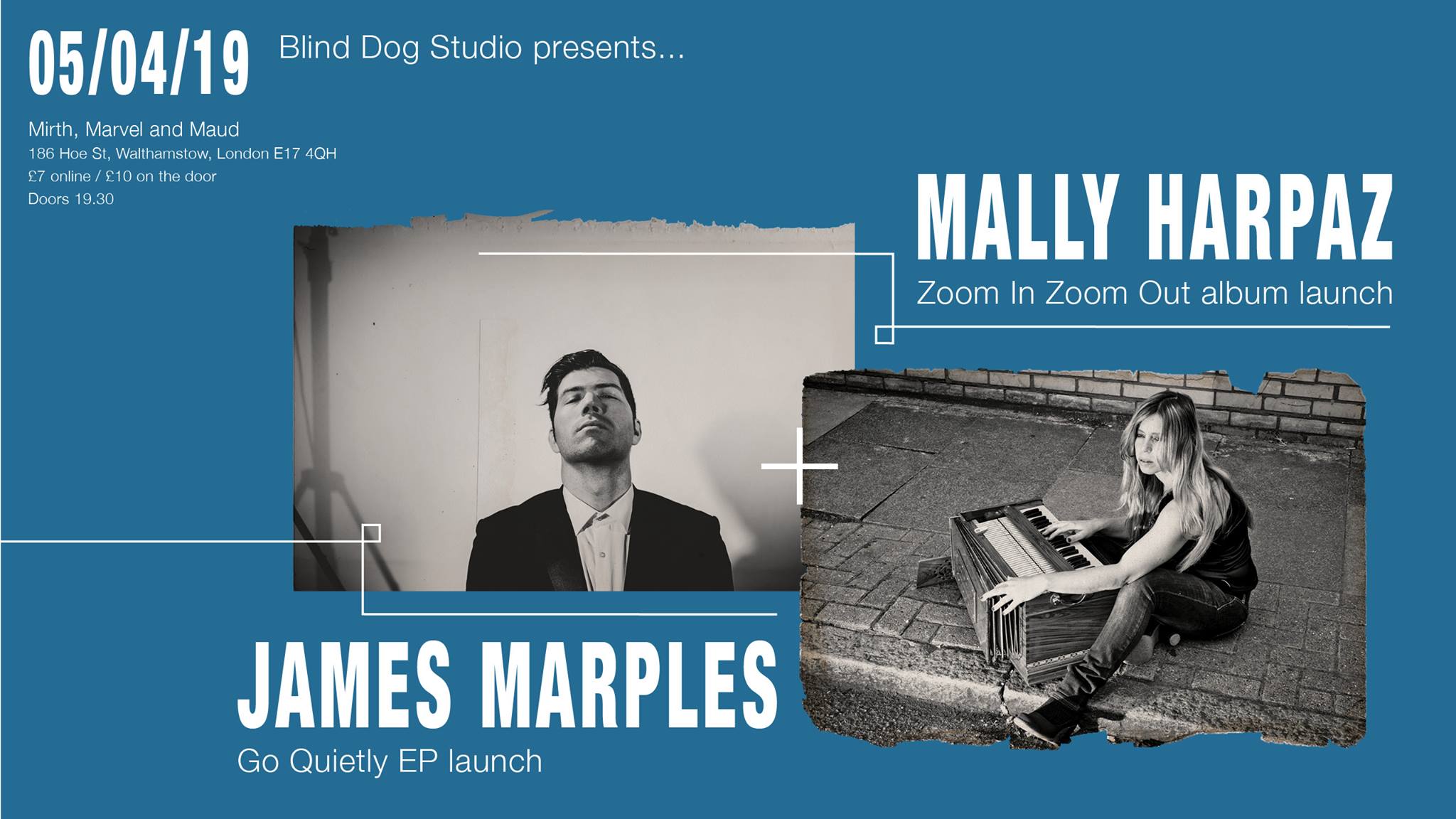 James Marples – EP Launch, Mirth, Marvel and Maud, London, 05/04/2019 2