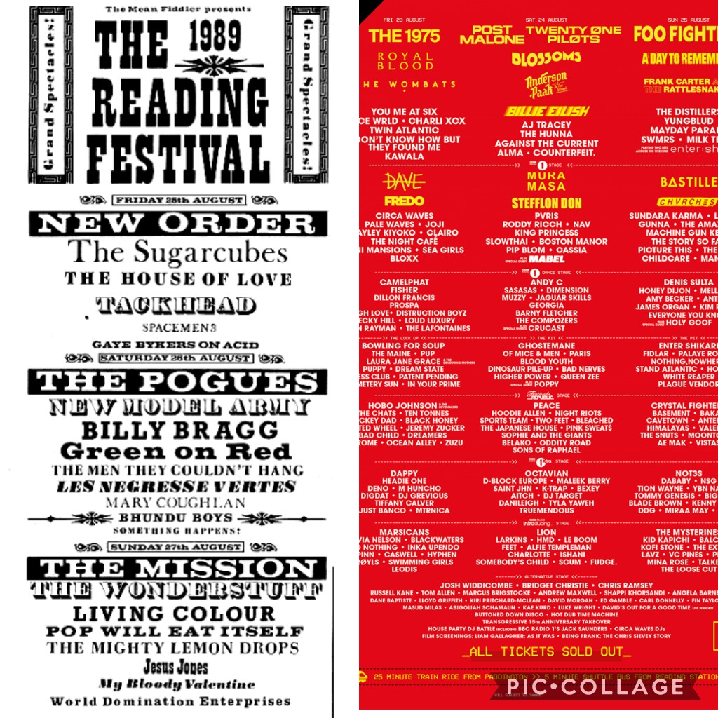 From The Pogues, The Mission and The Wonder Stuff to Post Malone, The 1975, Dave and Billie Eilish: How the Reading & Leeds' line up has evolved since 1989 4