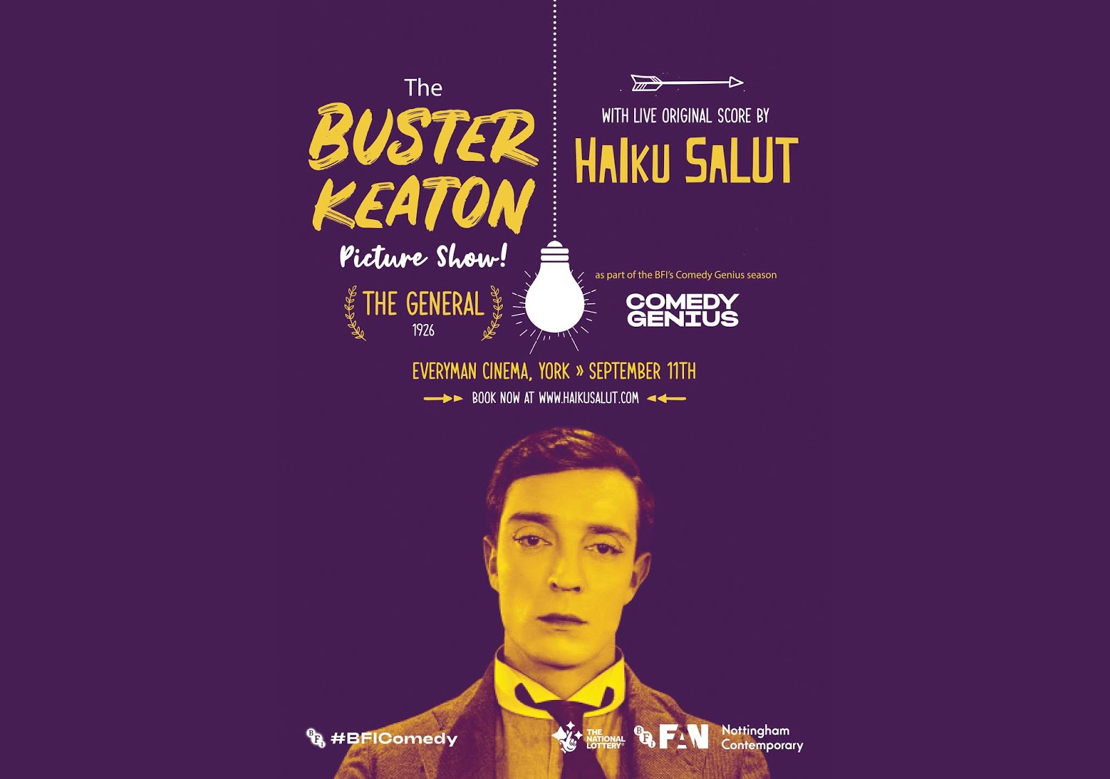 PREVIEW: The Buster Keaton Picture Show feat. Haiku Salut at the Everyman Cinema in York