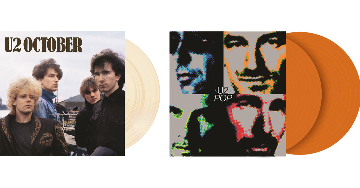 U2 - October/Pop (UMC coloured vinyl re-issues) 2
