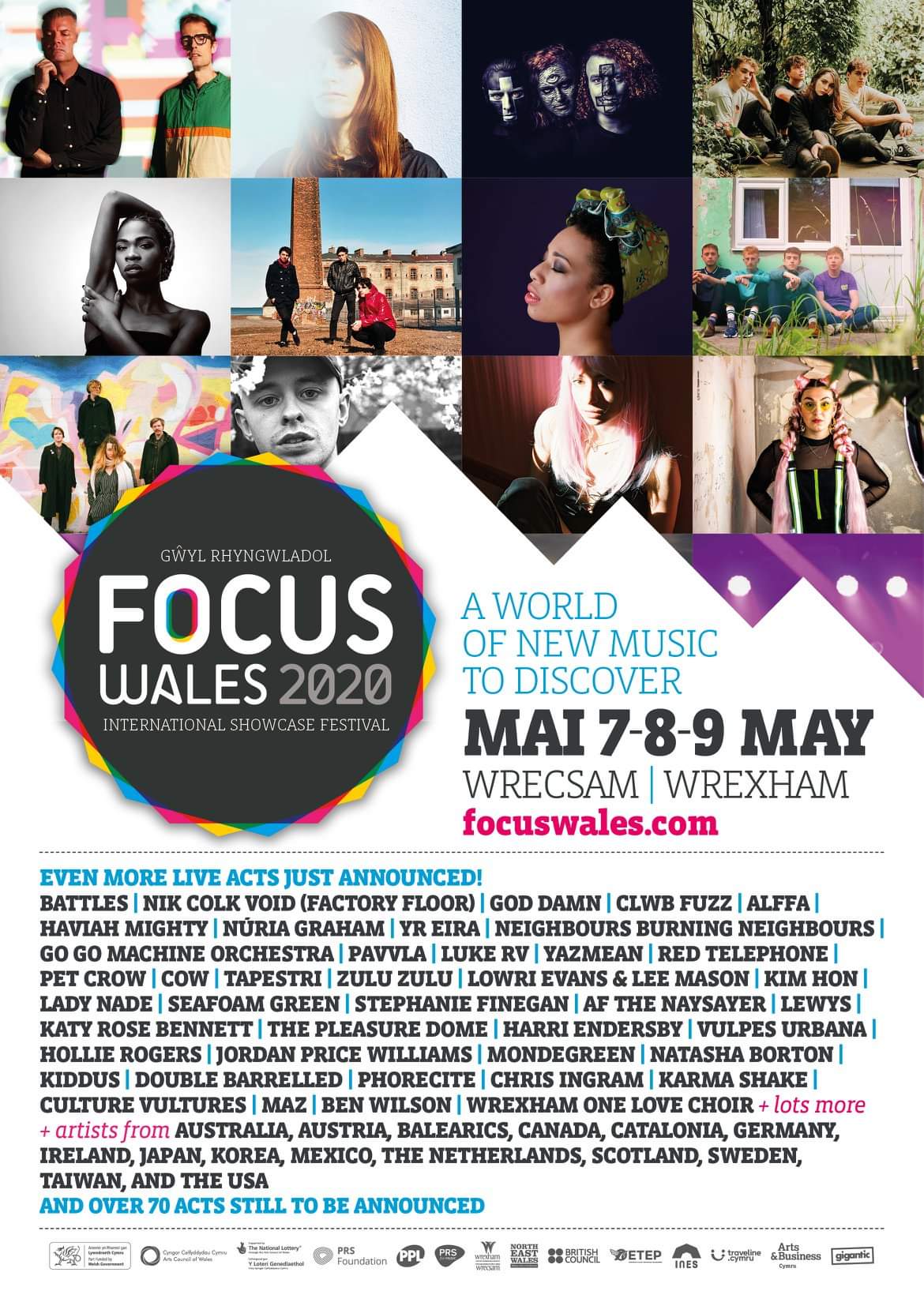 NEWS: Battles, Nik Colk Void(Factory Floor), God Damn,  Neighbours Burning Neighbours and Clwb Fuzz amongst next wave of acts for Focus Wales 2020