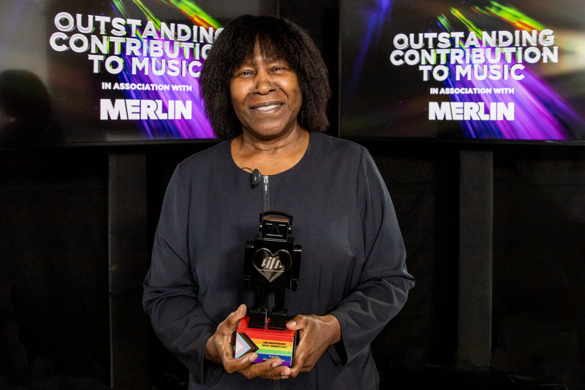 Joan Armatrading at the AIM Awards 2021. Credit Phil Lewis scaled