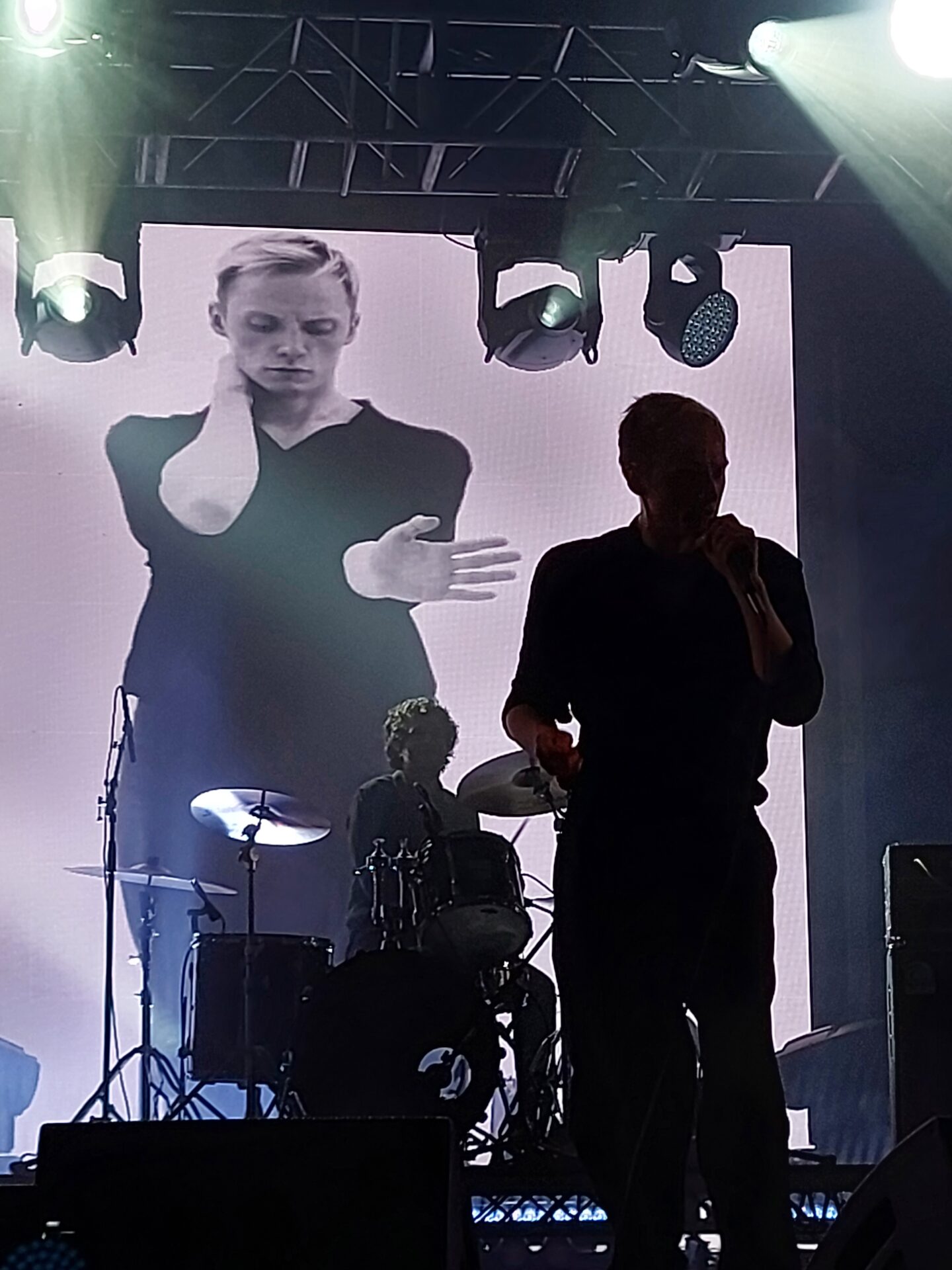 Singer Hamish Hawk onstage