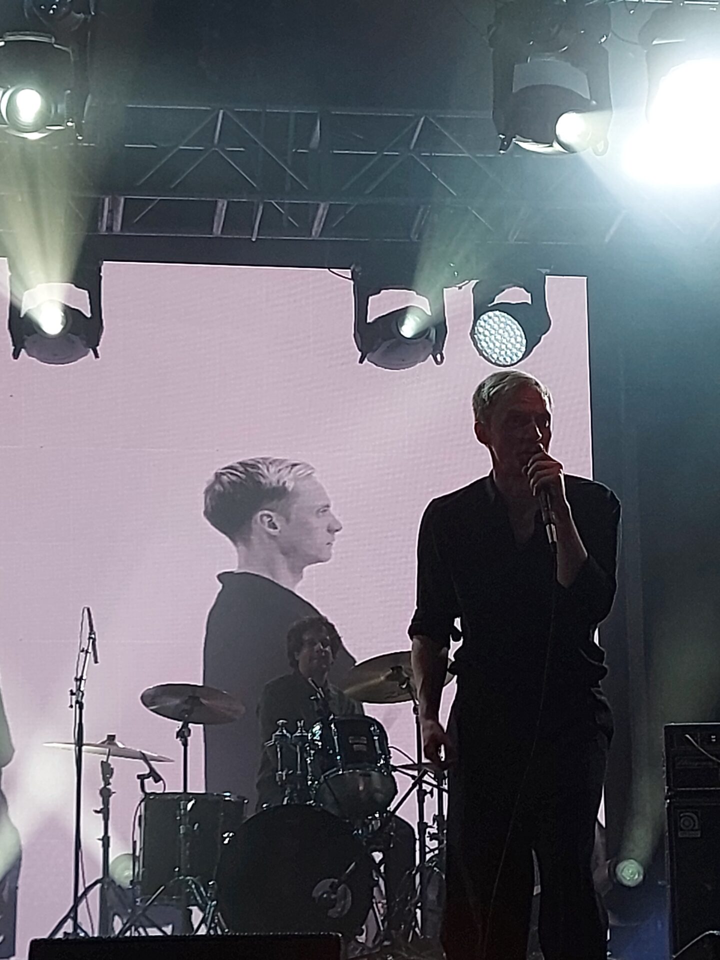 singer Hamish Hawk onstage