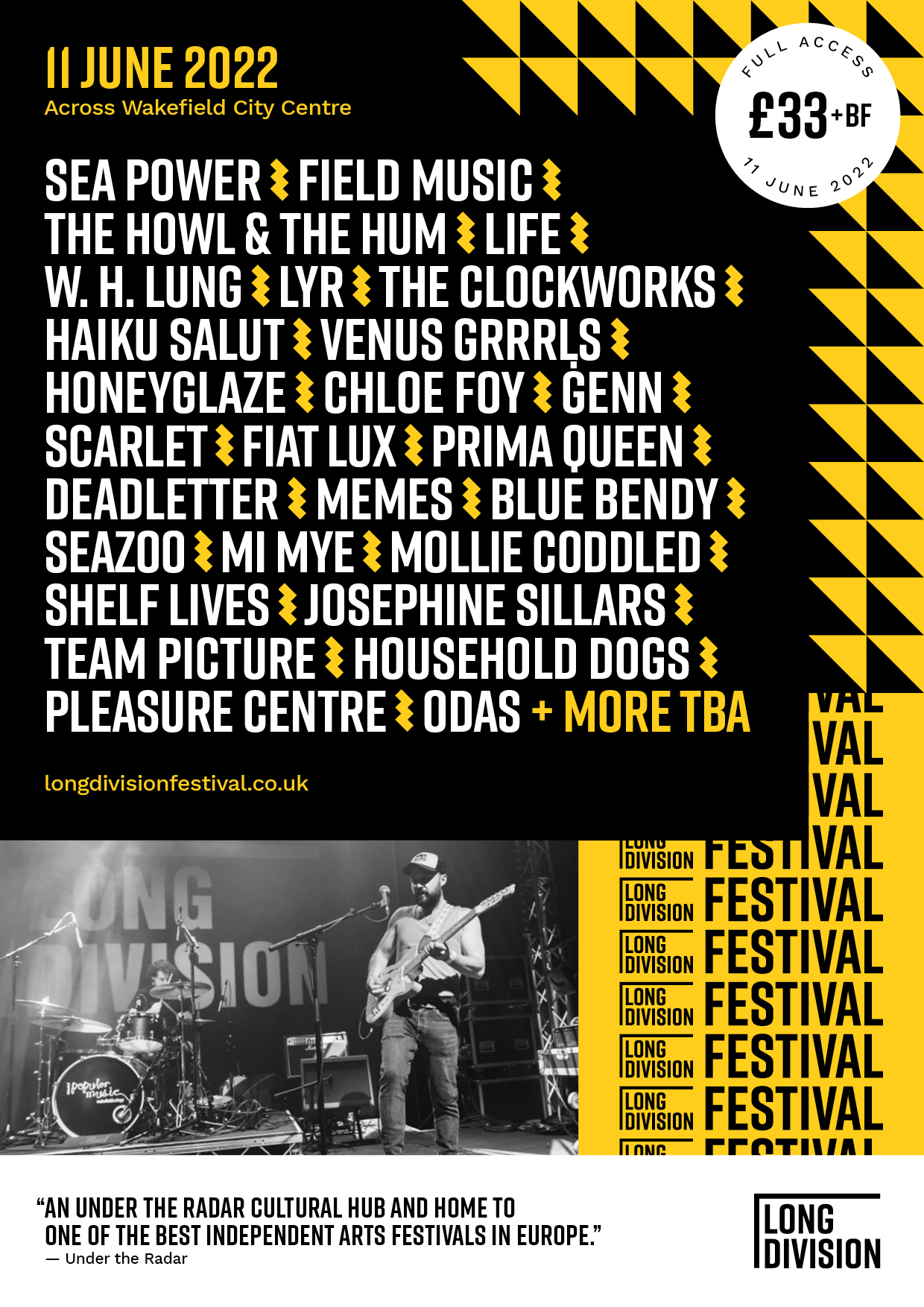 NEWS: first line-up announcements for Long Division Festival 2022