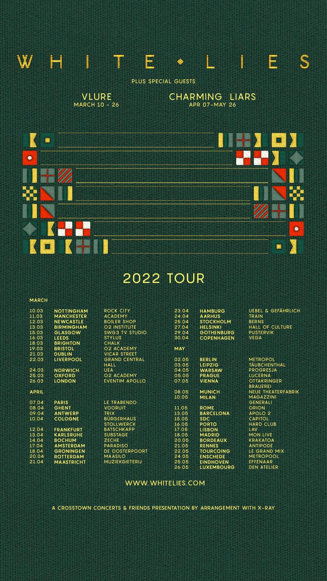 LIVE: White Lies, VLURE - Birmingham O2 Institute, 13/03/2022