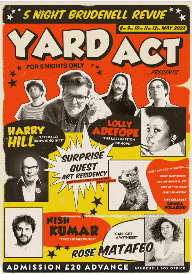 NEWS: Yard Act announce five night residency at Leeds Brudenell Social Club with comedians Nish Kumar, Lolly Adefope, Harry Hill, Rose Matafeo and secret guest 23 image 7
