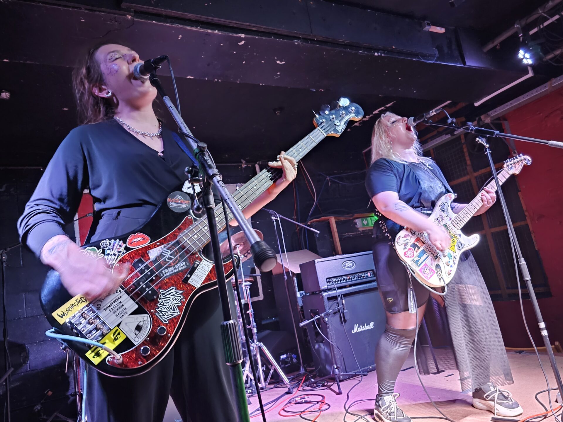 Ukranian hardcore punk band Death Pill onstage