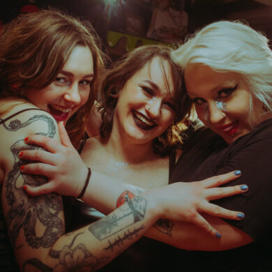 The three members of the band Death Pill
