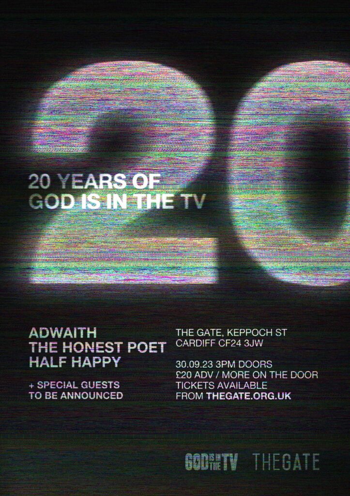 NEWS: Announcing GIITTV 20th anniversary event at the Gate in Cardiff featuring Adwaith, The Honest Poet, Half Happy and more TBA 23 received 803909370935923