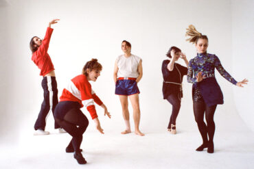 Will Butler and the four members of Sister Squares
