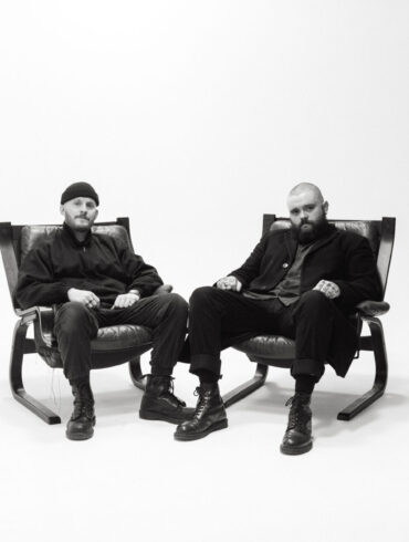 Black and white photo of the two members of the band Big Special