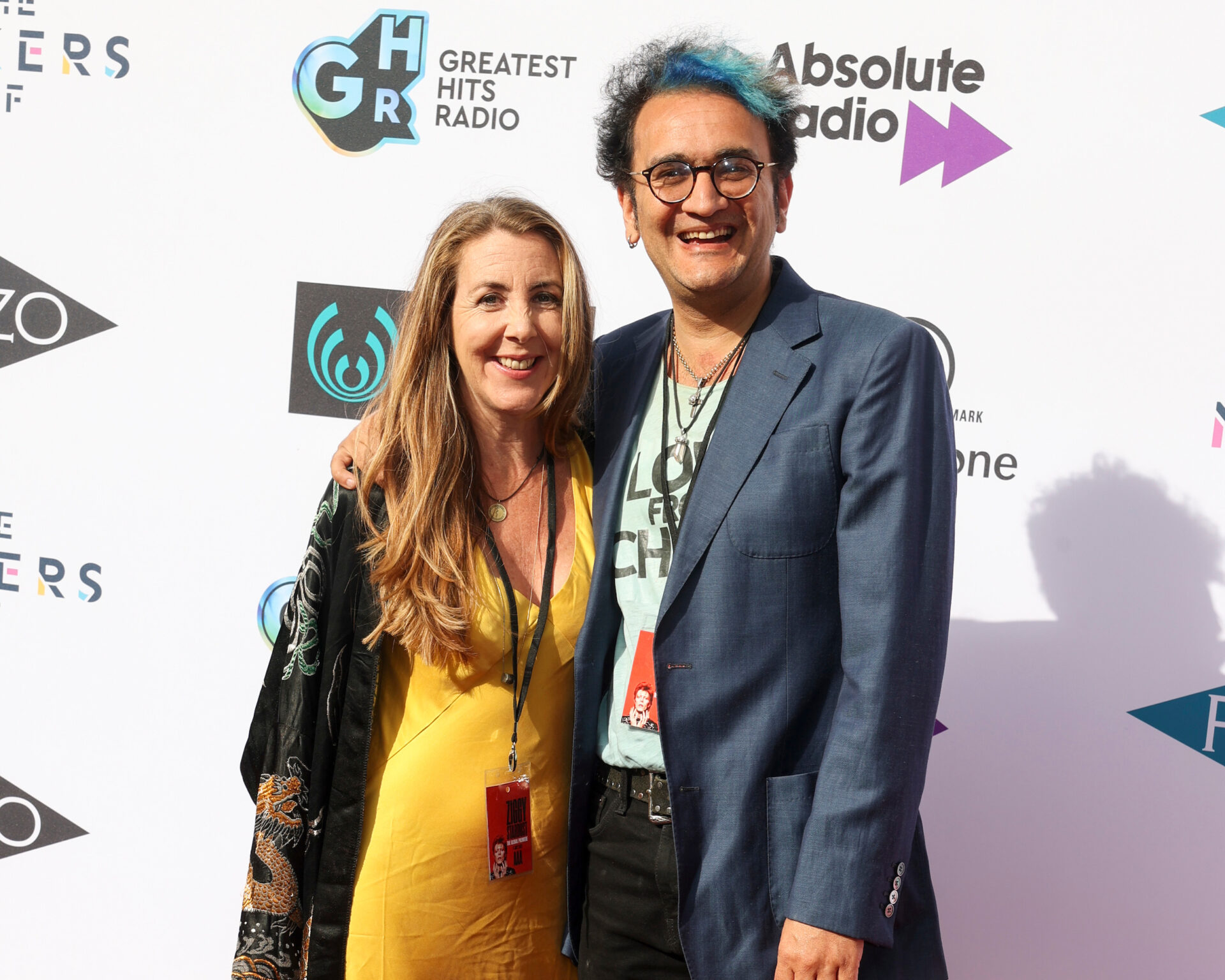 1. Lead Image. Tim Arnold and Kate Alderton at The Ziggy Stardust Premiere July 3rd 2023 photo by Cat Morley