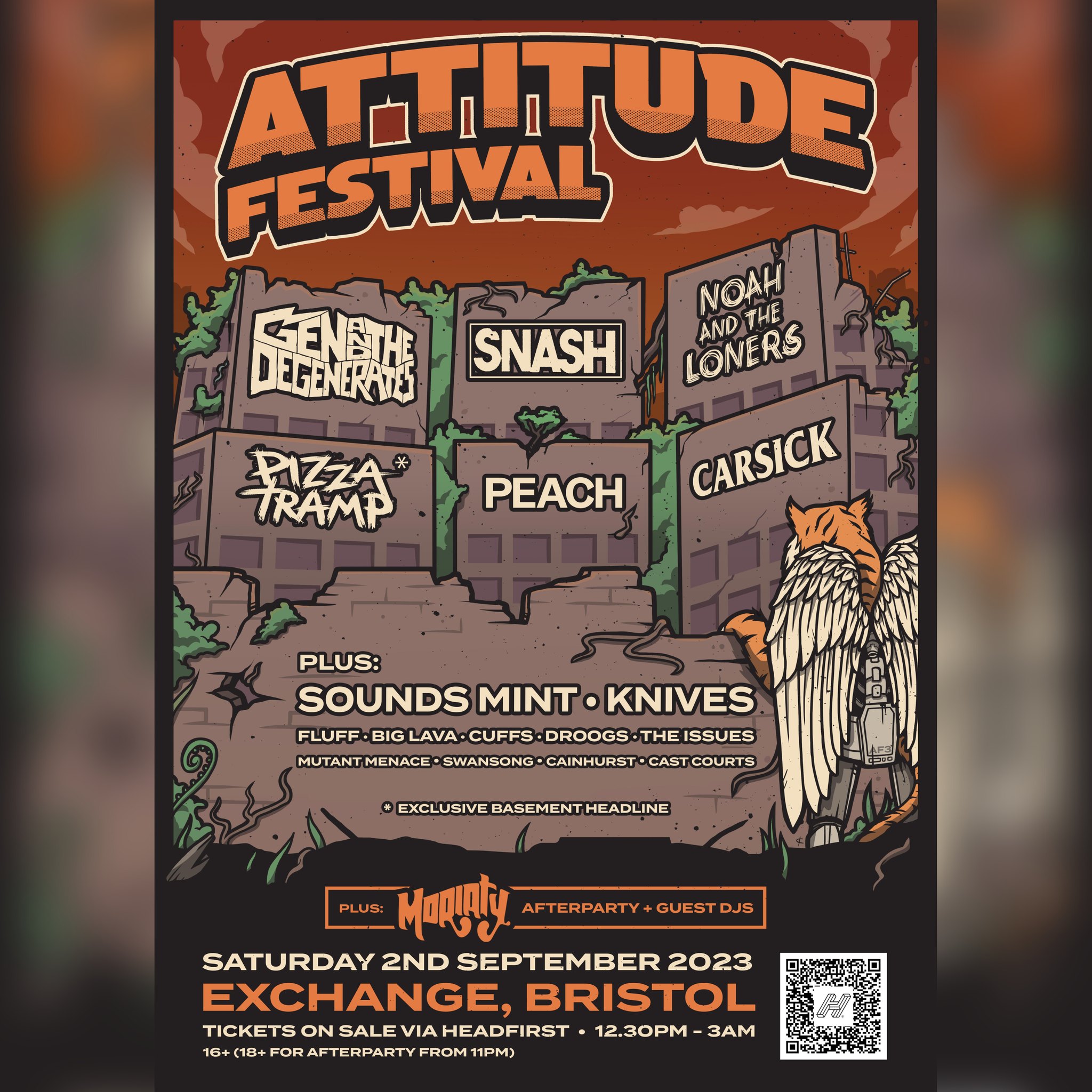 LIVE: Snash - Exchange, Bristol, 02/09/2023 23 Attitude poster
