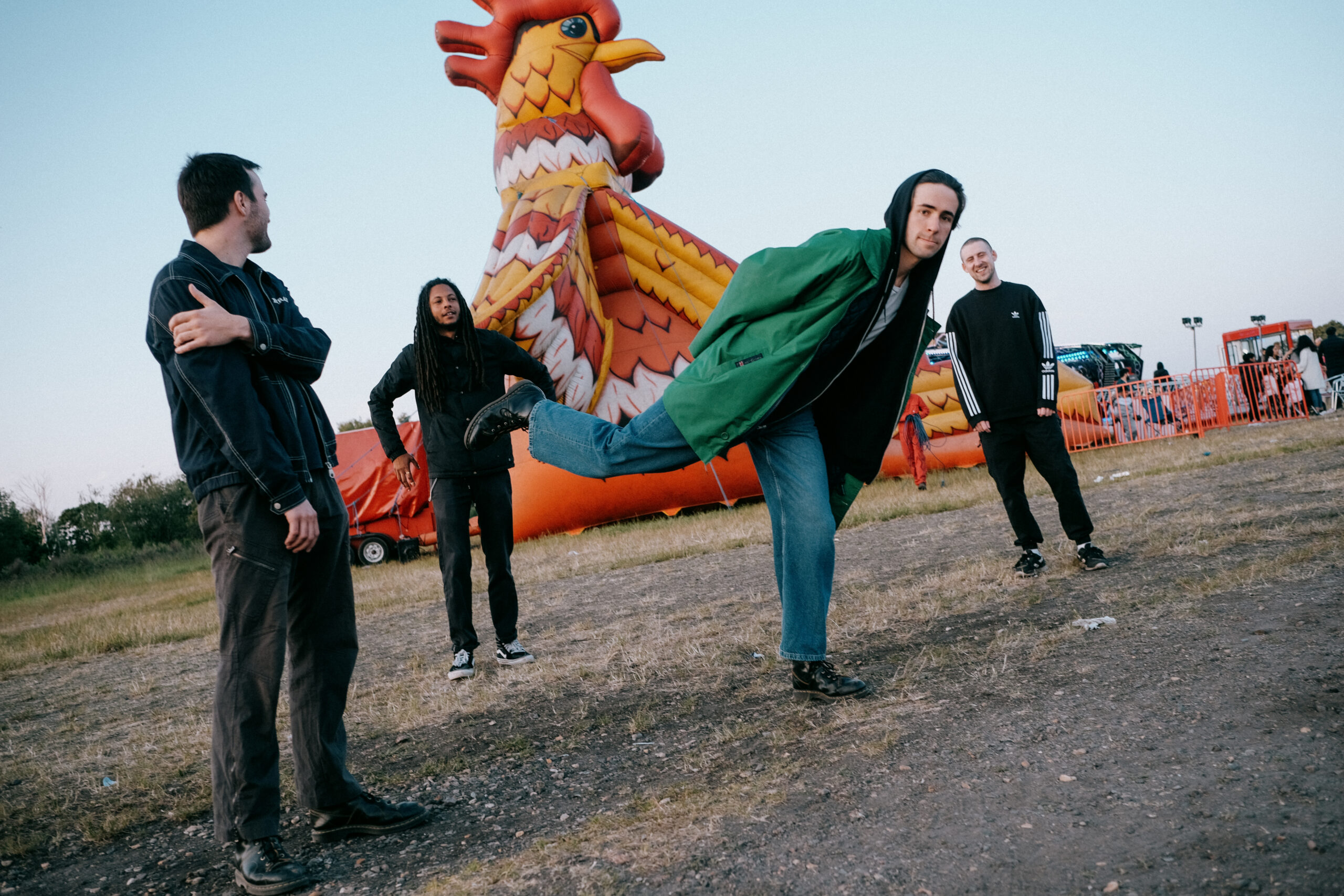 The four members of the band Folly Group