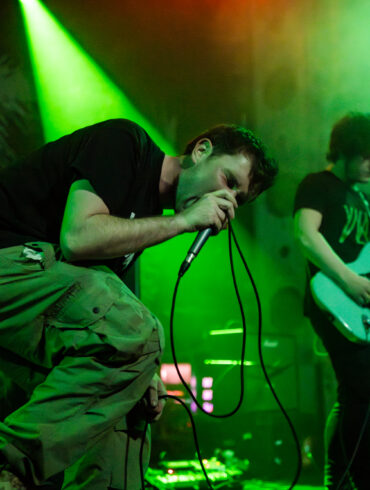 The band Enola Gay onstage