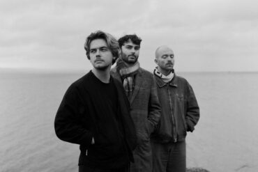 A black and white photo of the Belfast band Chalk