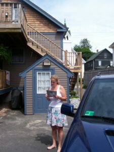 Kristin in 23 driveway