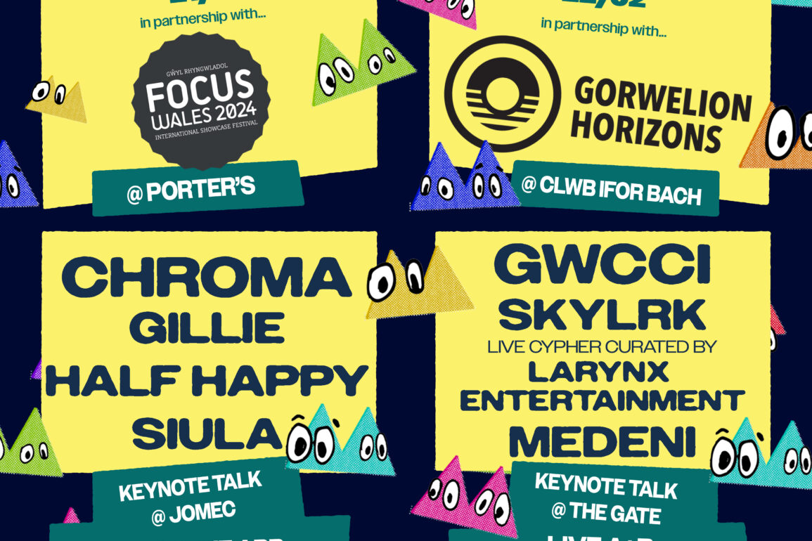 NEWS: Beacons Cymru announces SUMMIT conference featuring Elijah & Jamila Scott & Showcases with Chroma, GWCCI, Half Happy, Gillie and Suila 23 Summit 2024 Poster ENGLISH 1