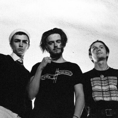 The Irish band Nerves in black and white