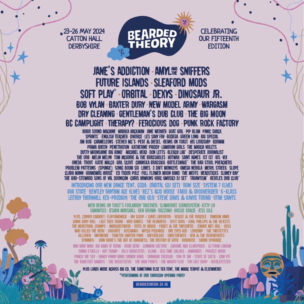 NEWS: Bearded Theory completes 2024 line-up 23 2024 poster