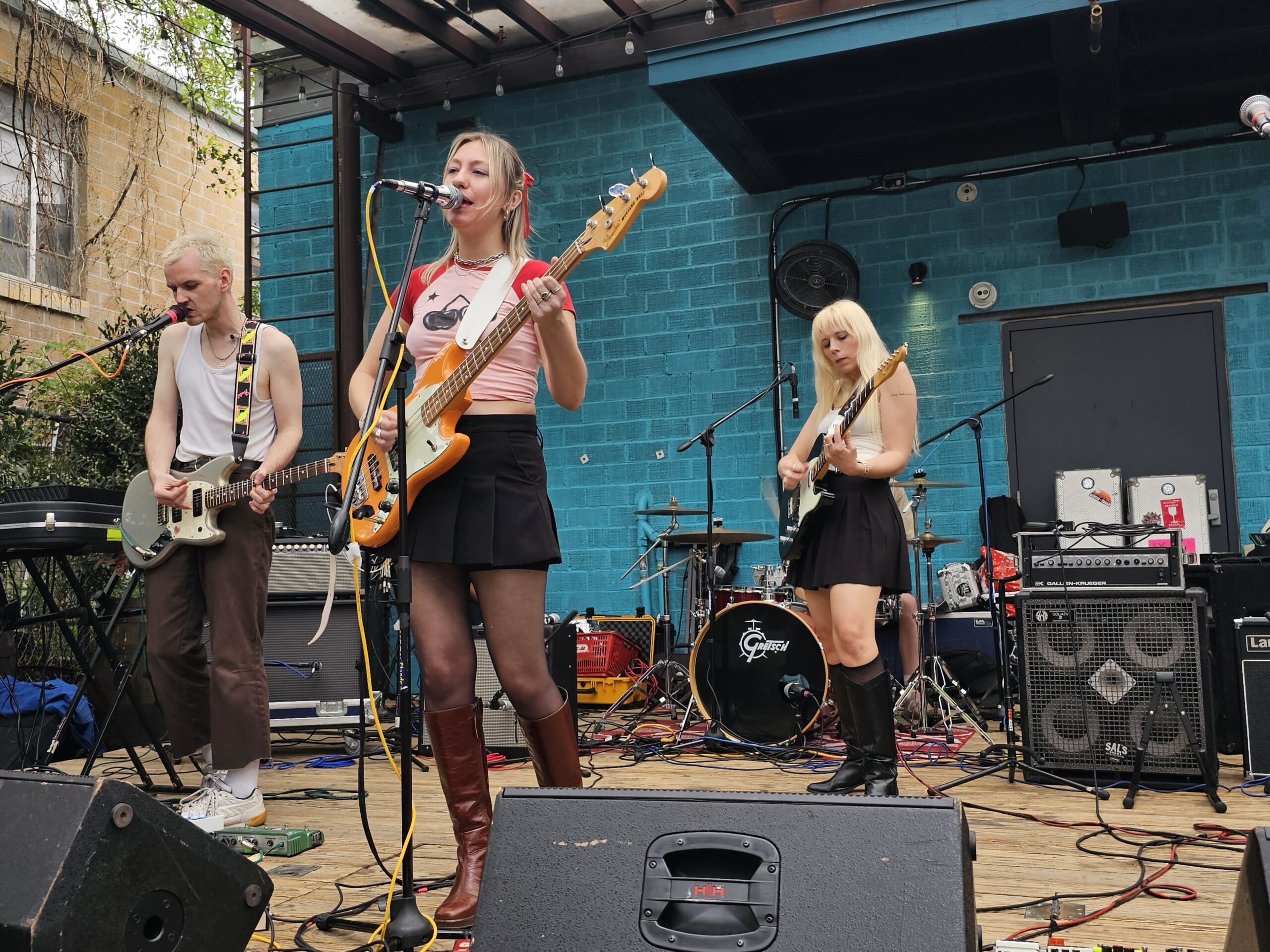 The band Coach Party at Lazarus Brewery at Austin, Texas during SXSW