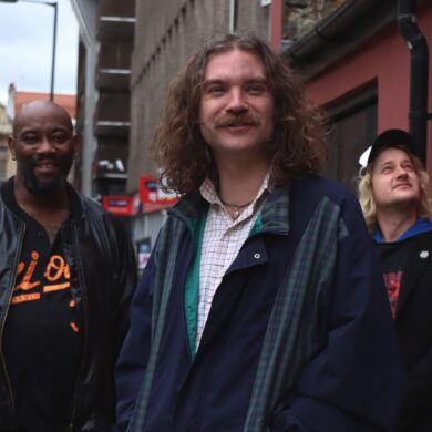 The three members of the band The Pleasure Dome