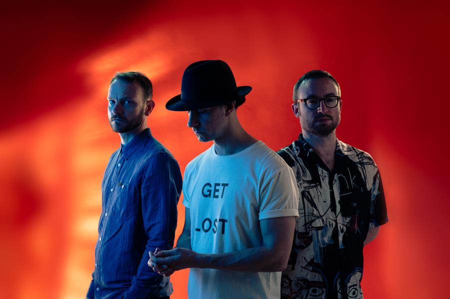 The three members of the band Maximo Park