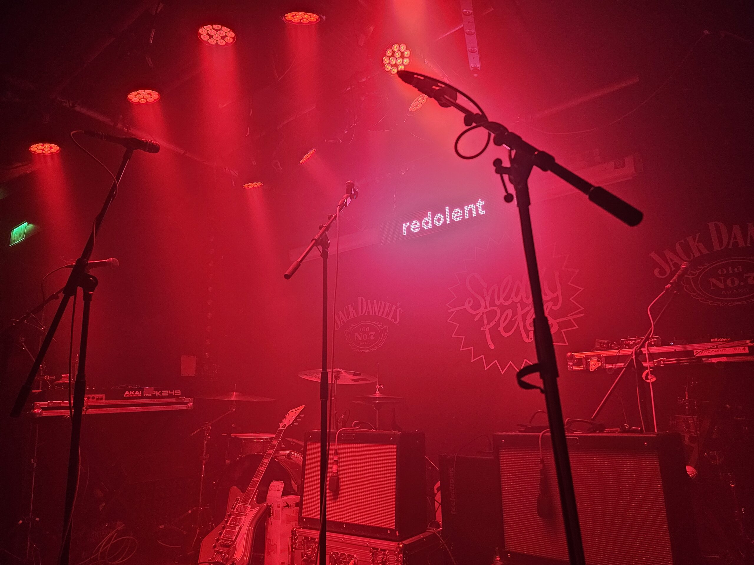 Edinburgh based band rEDOLENT onstage in Edinburgh's Sneaky Petes.