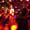 Radio Free Alice on stage at Sneaky Petes in Edinburgh