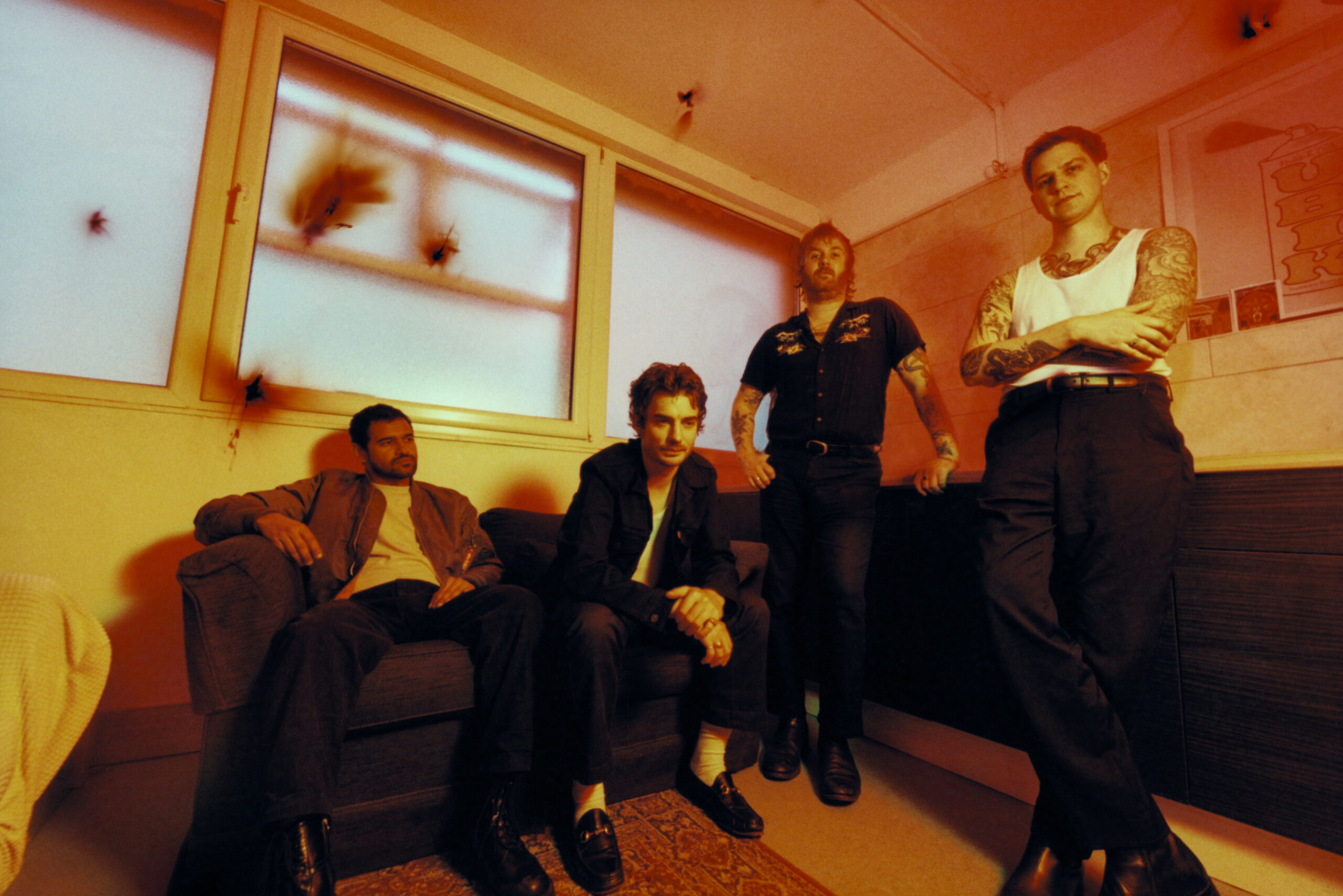 The four members of the band Crows