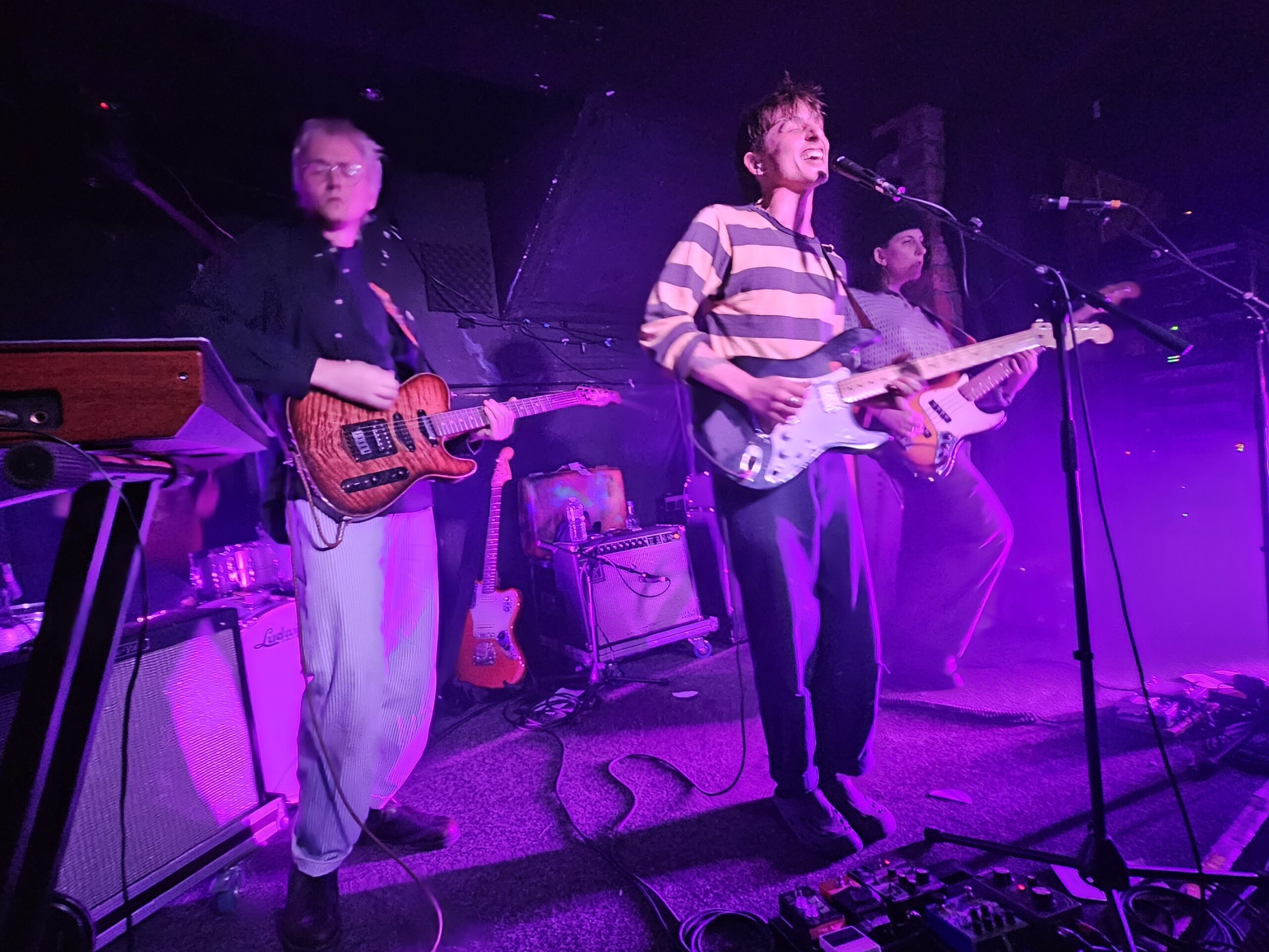 The band Thus Love onstage in The Hug and Pint in Glasgow