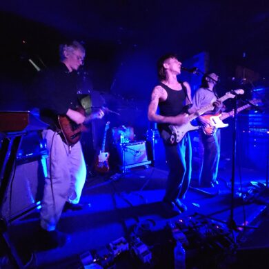 Thus Love onstage at The Hug and Pint in Glasgow