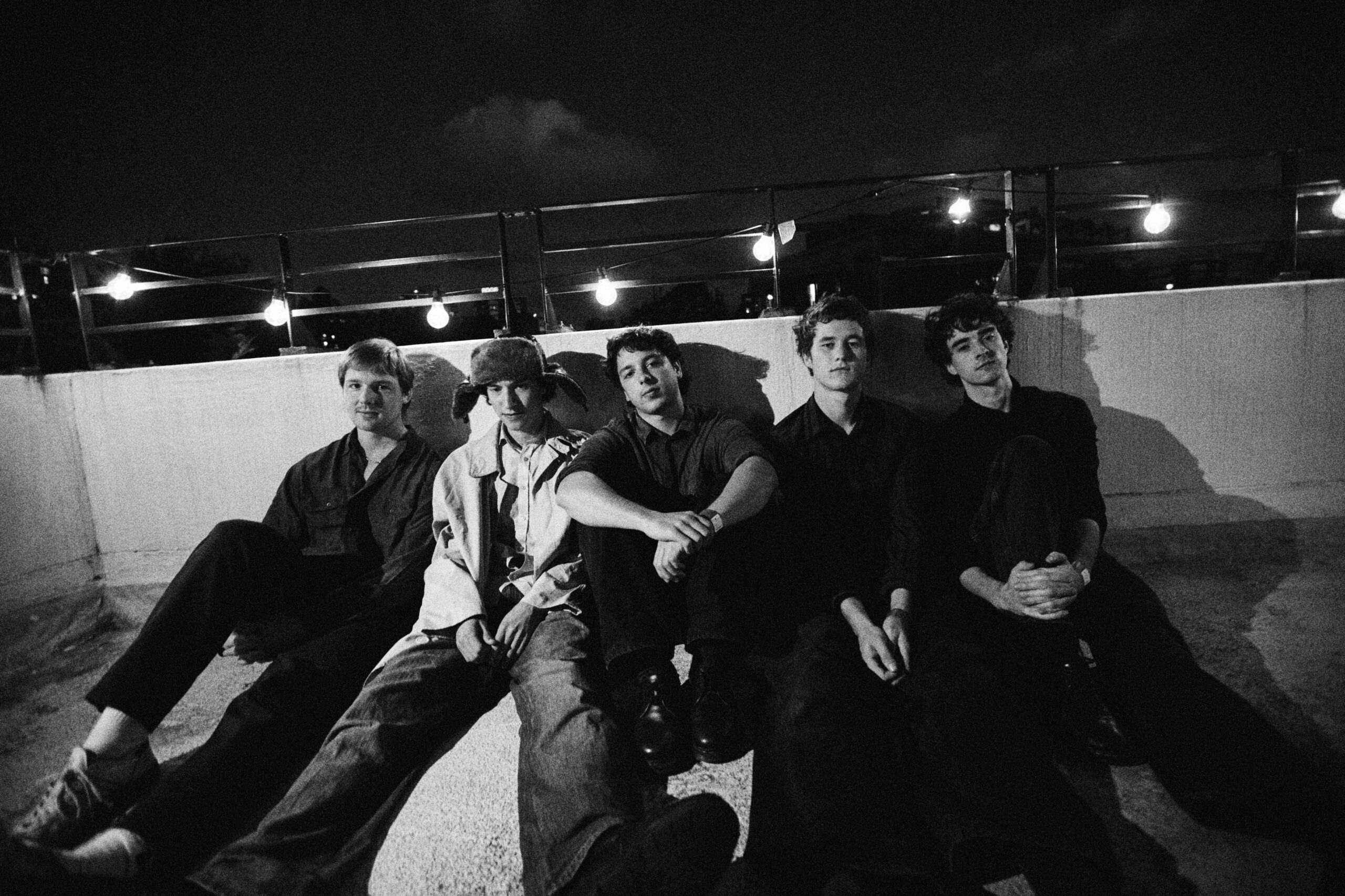 Black and white photo of Australian band Radio Free Alice.
