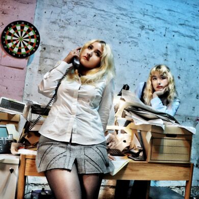 The two members of the band Lambrini Girls
