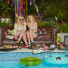 The two band members of Lambrini Girls