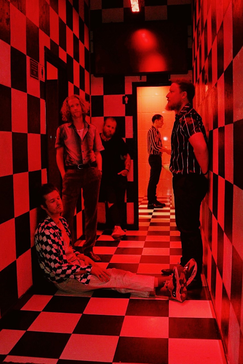 The five members of the band Avalanche Party