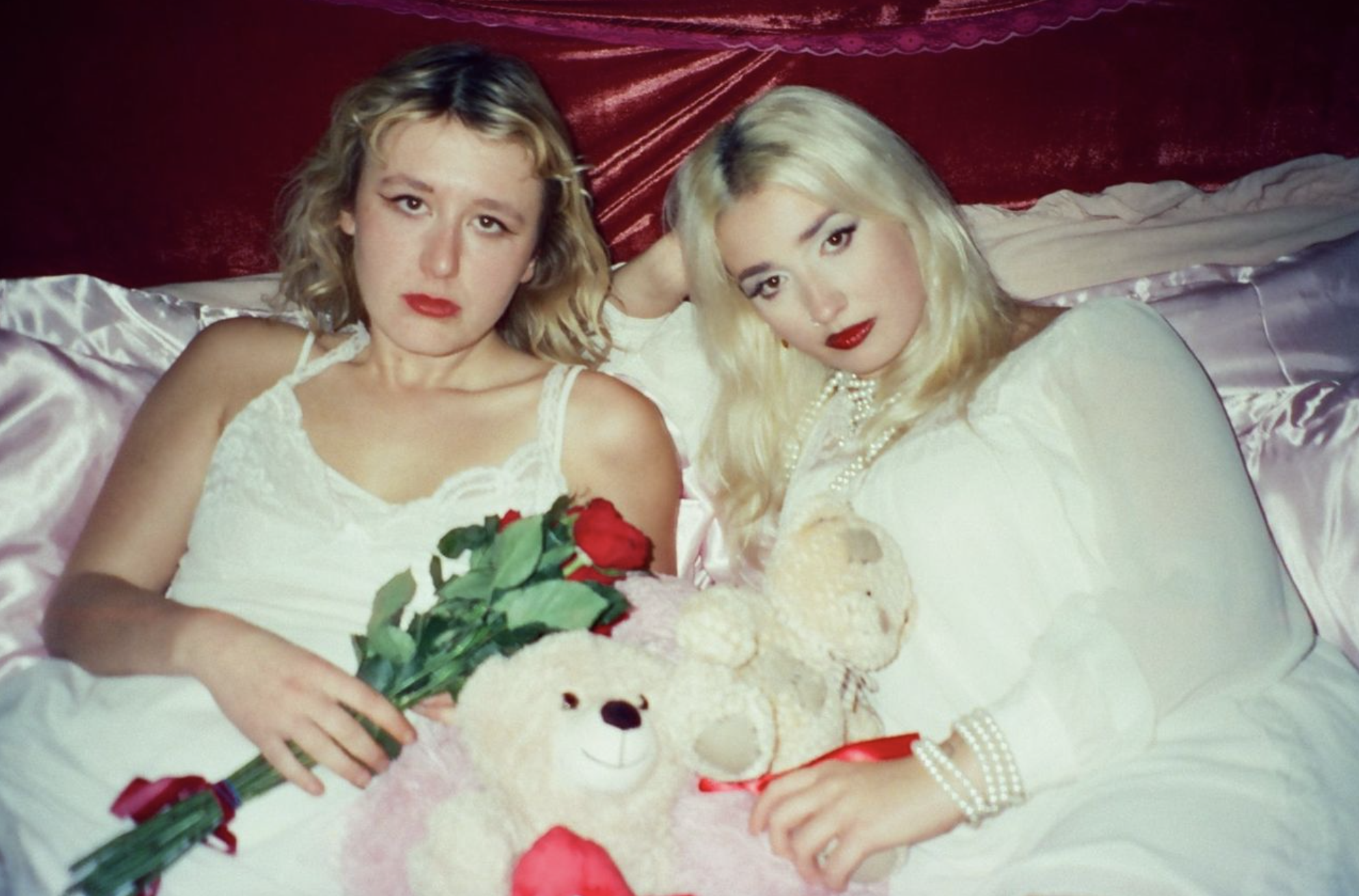 The two members of the band Lambrini Girls